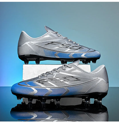 Nouvelles chaussures de football pour hommes, chaussures de sport respirantes, chaussures de football d'extérieur antidérapantes, chaussures de futsal de haute qualité, haute tige, ultralégères, pour les matchs
