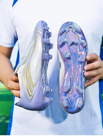 Nouvelles chaussures de football pour hommes, baskets de futsal, crampons de haute qualité, antidérapantes, chaussures de football d'intérieur, pour terrain synthétique, best-seller, montantes, pour extérieur