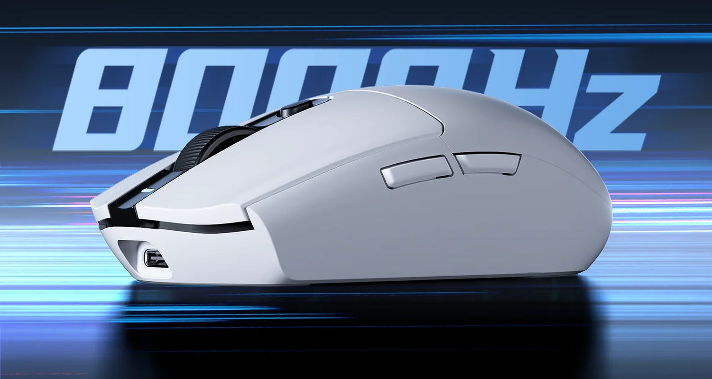 MCHOSE G3 Ultra Wireless Gaming Tri-Mode Mouse PAW3395 26000DPI 8K Polling Rate 64g Ultra-Lightweight Office Mouse