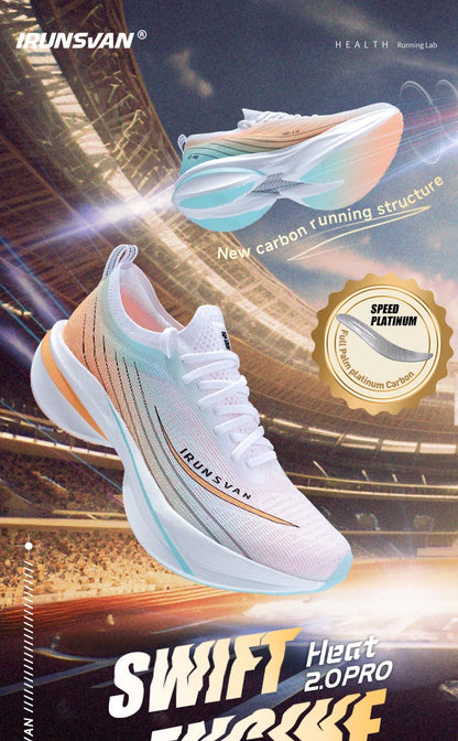 IRUNSVAN Rehuo 2.0PRO Full Length T800 Carbon Plate Running Shoes Marathon Professional Training, Men's 24098