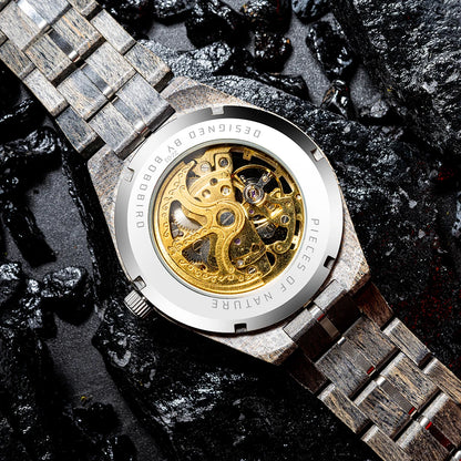 BOBO BIRD Wood Mechanical Watch Men Relogio Masculino Big Mens Watches Top Brand Luxury Timepieces erkek kol saati Dropshipping