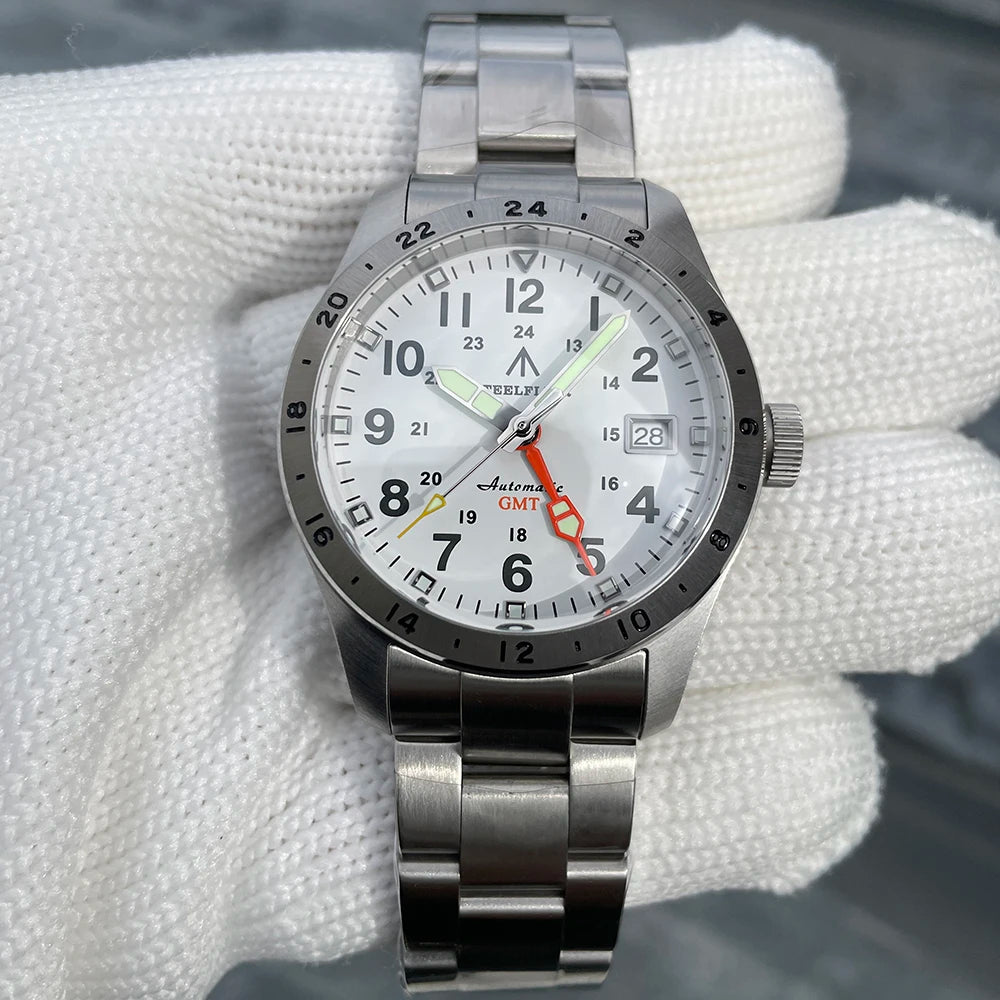 STEELFLIER Official SF792 GMT Mechanical Wristwatch NH34 Movement Super BGW9 C3 Luminous 200M Waterproof Men's Luxury Dive Watch