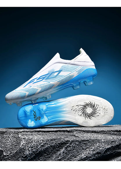 Men Soccer Shoes Cleats FG/TF Professional Original Women Football Boots Society Grass Indoor Training Unisex Non-Slip Sneakers.