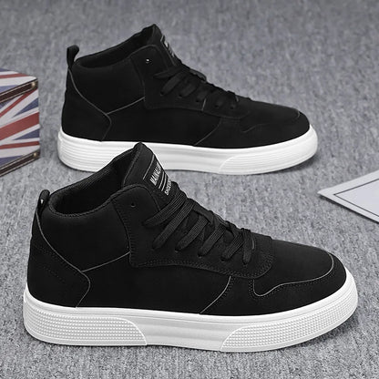 Men's Skateboarding Shoes 48 High Top Casual Sneakers Breathable Street Shoes Flats Shoes Lace Up Walking Shoes Men's Shoes