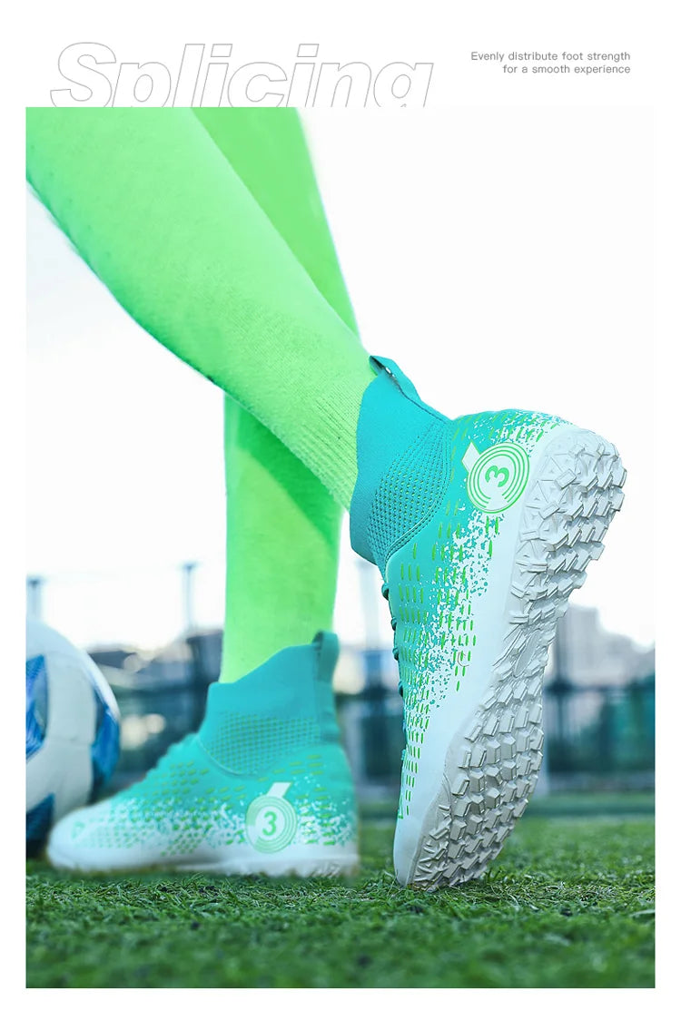 Teenage Adult Football Shoes New Fashion Large Size Sneaker Outdoor Professional Competition Training Football Footwear 31-48