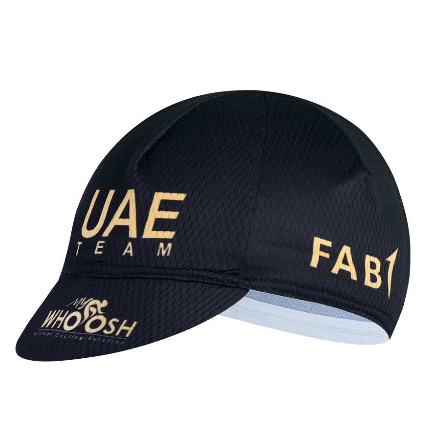 Blue 2026 UAE Cycling Hat MEN'S Summer Classic Cycling Caps Quick Dry BIG M Bike Mountain MTB Racing Bicycle Hat Under Helmet