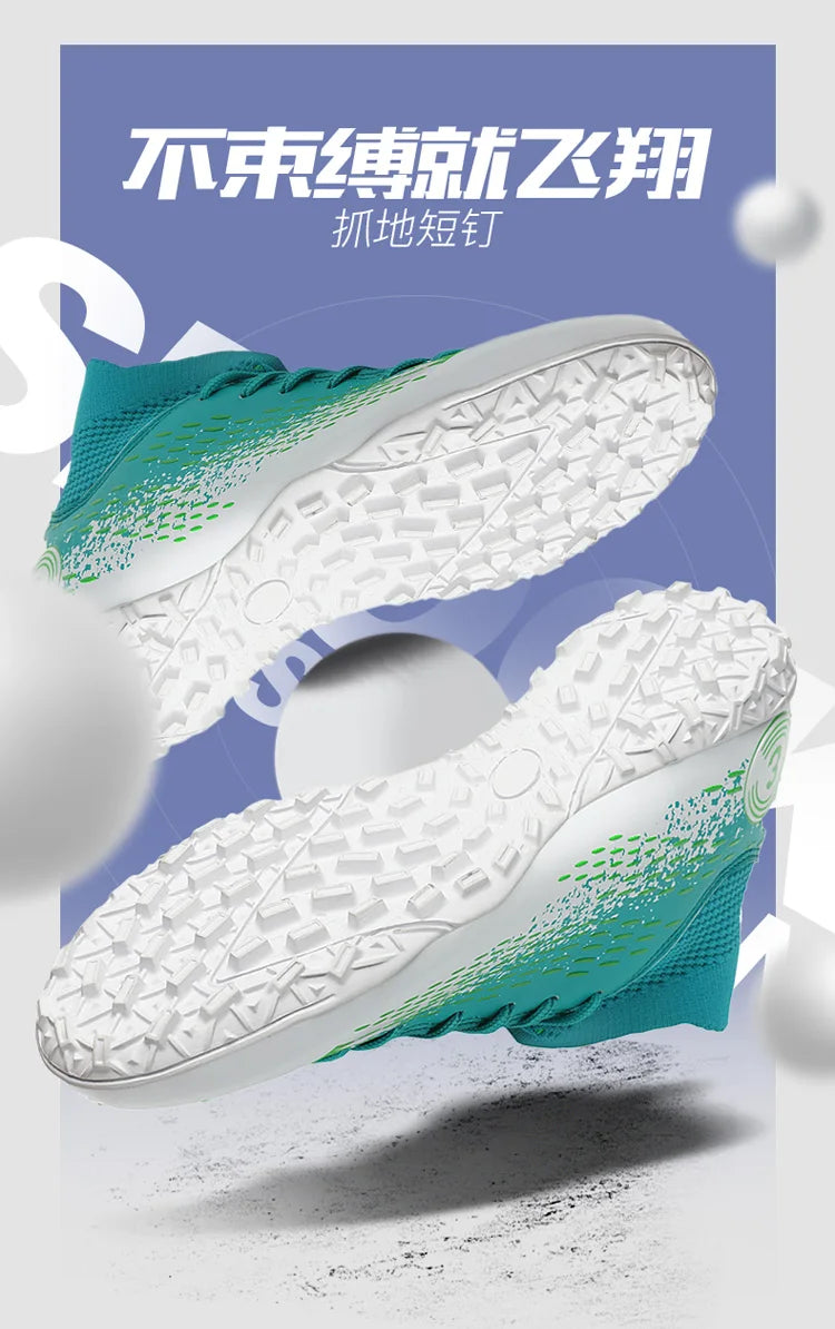 Teenage Adult Football Shoes New Fashion Large Size Sneaker Outdoor Professional Competition Training Football Footwear 31-48