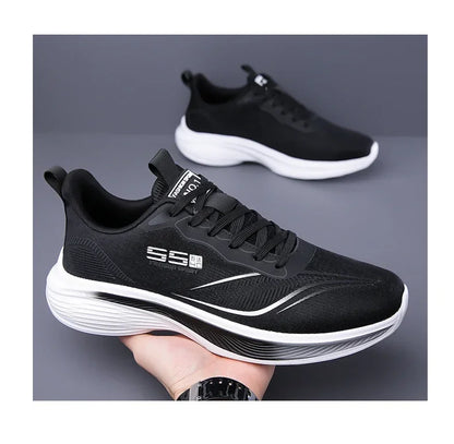 Zapatillas de maratón con suela de carbono para hombre, zapatillas deportivas informales, con amortiguación de aire, lujosas, cómodas, ligeras, para correr, calzado masculino