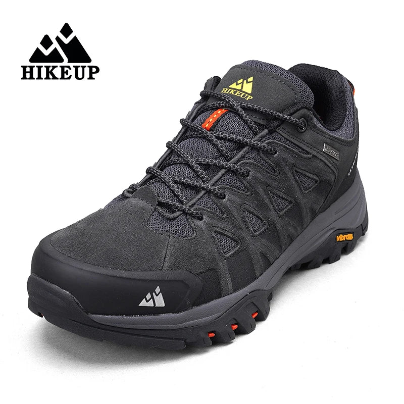 HIKEUP Zapatillas de exterior de moda para hombre, calzado deportivo casual de senderismo, botas de trekking de montaña y camping, antideslizantes y resistentes al desgaste
