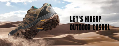HIKEUP Zapatillas de exterior de moda para hombre, calzado deportivo casual de senderismo, botas de trekking de montaña y camping, antideslizantes y resistentes al desgaste