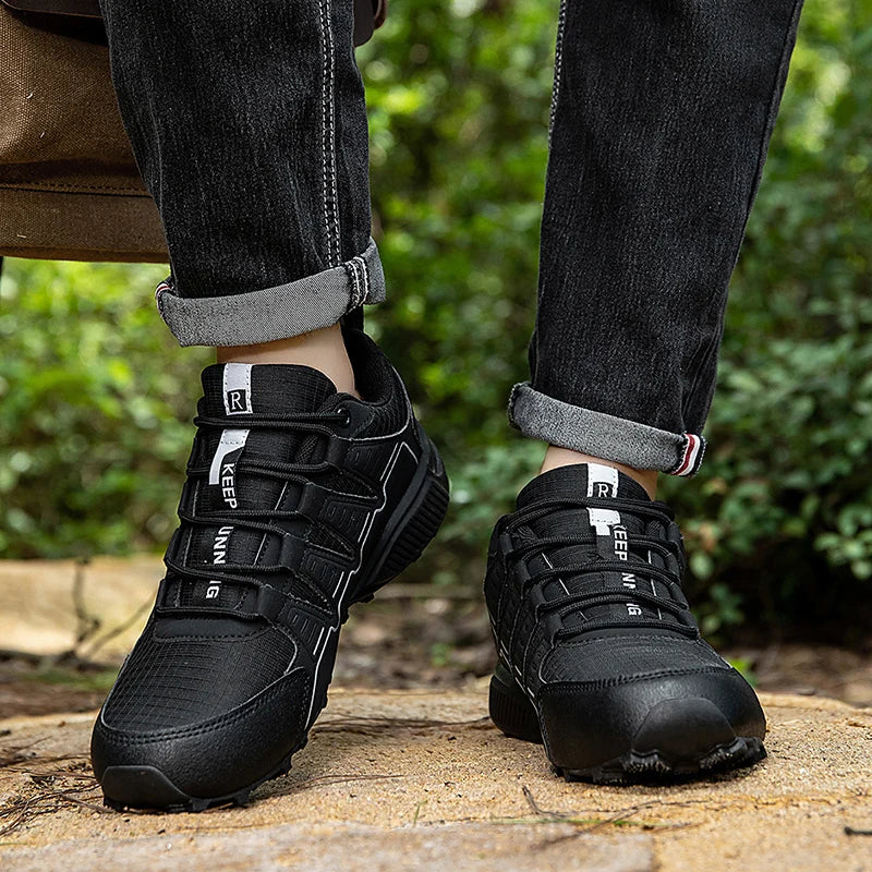 Men's Lockless Cycling Shoes,Outdoor Mountain Cross-Country Non-slip Hiking shoes,Breathable Sports Shoes,Road Cycling Shoes