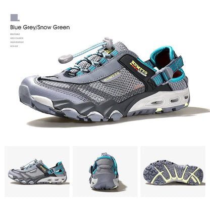 HUMTTO Summer Wading Hiking Shoes for Men Outdoor Men Sneakers Breathable Quick Drying Sports Trekking Beach Barefoot Men's Shoes