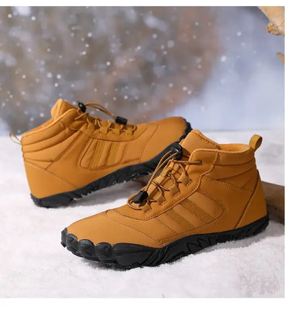 Bottes de randonnée d'hiver pour hommes, chaussures de randonnée imperméables en fourrure, baskets à cheville, chaussures de travail d'extérieur en fourrure, bottes de neige pour femmes, grande taille 47