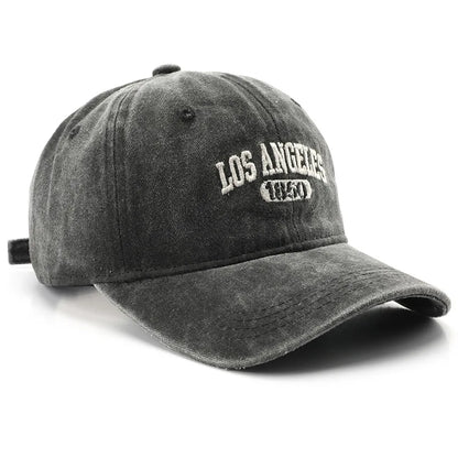 Fashion Casual Baseball Cap for Women Men Cotton Soft Top Hats Unisex Los Angeles Embroidery Snapback Hat Hiking Sunscreen Caps