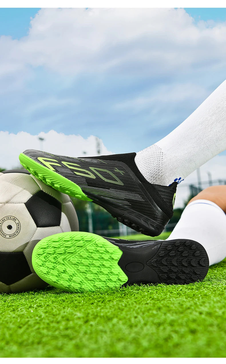 New Men Football Boots Match Cleats High-quality Futsal Indoor Sneakers Non-Slip Grass Soccer Shoes Hot-selling High-top Outdoor