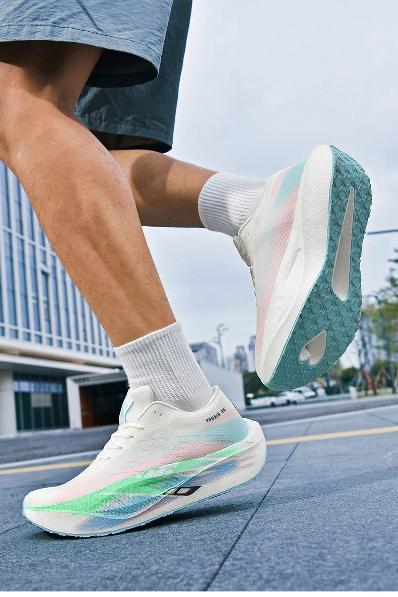 Running Shoes Men Sports Carbon Plate Specialty Breathable Lightweight Women's Comfortable Athletic Non-slip Sneakers Marathon