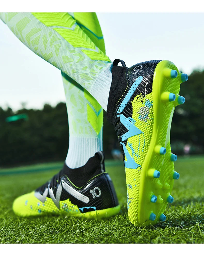 Chaussures de football pour hommes, crampons de terrain professionnels, résistants, décontractés, antidérapants, de haute qualité.