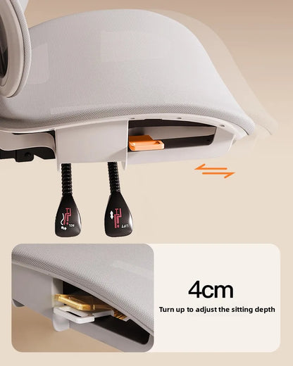Stable Durable Ergonomic chair Floating wing waist support Computer chair Office chair Back chair Household e-sports chair