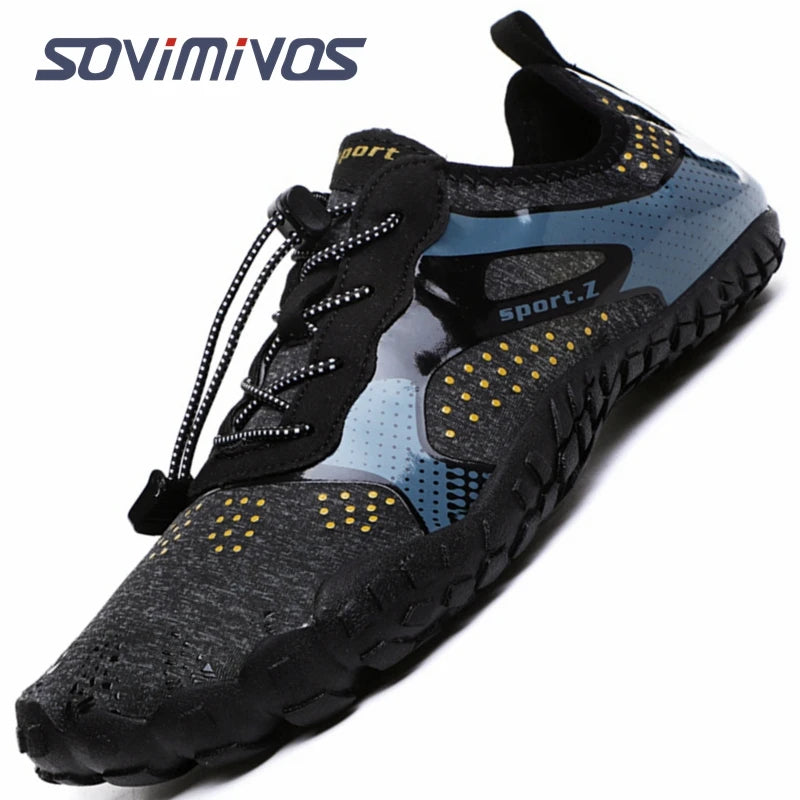 Water Shoes for Men Barefoot Beach Shoes Breathable Sport Shoes Quick Dry River Whtie Sea Aqua Sneakers Soft Beach Sneakers