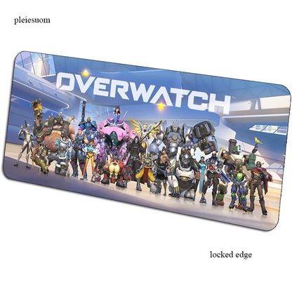 Alfombrilla de ratón gaming Overwatch con impresión HD, 900x400x3mm, alfombrilla gamer para escritorio de ordenador, económica, para notebook y PC
