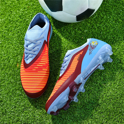 New Men Soccer Shoes Adult Non Slip Football Boots Outdoor Sport Boys Long Spikes Training Cleats Breathable Match Comfortable