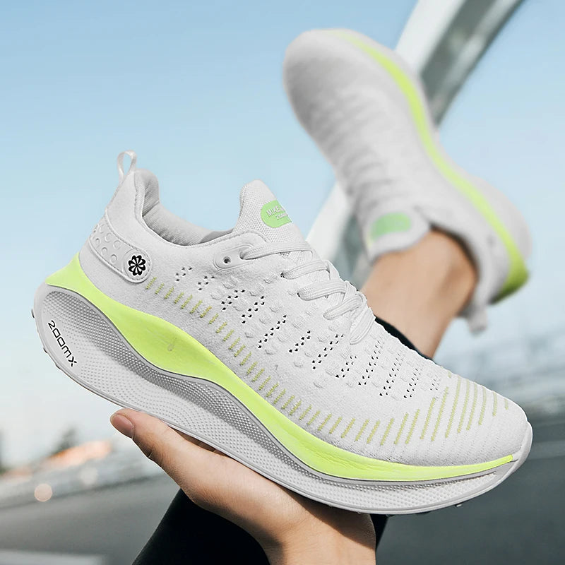 Nieuwe hardloopschoenen voor heren, sportief en casual, luxe modieuze sneakers, lichtgewicht, ademend, comfortabel voor joggen en wandelen