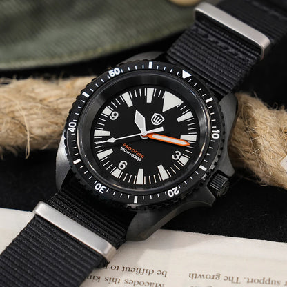 Watchdives WD1980 V3 Quartz Watch VH31 Sweep Movement Sapphire Vintage Watch 100m Waterproof Stainless Steel Luminous Mens Watch