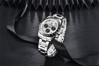 PAGANI DESIGN V2 40MM Quadrante meteorite Orologio da uomo al quarzo Cronografo retro in zaffiro Orologio impermeabile da uomo Reloj0 hombr