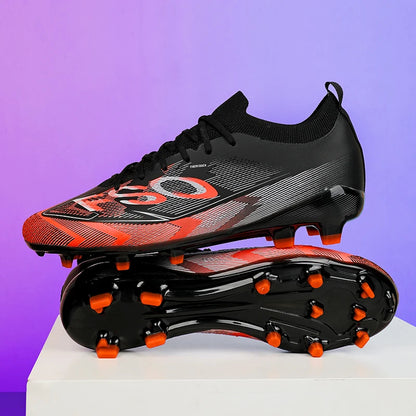 Nouvelles chaussures de football pour hommes, chaussures d'entraînement, crampons longs antidérapants FG, chaussures de football ultralégères, crampons d'extérieur, livraison directe