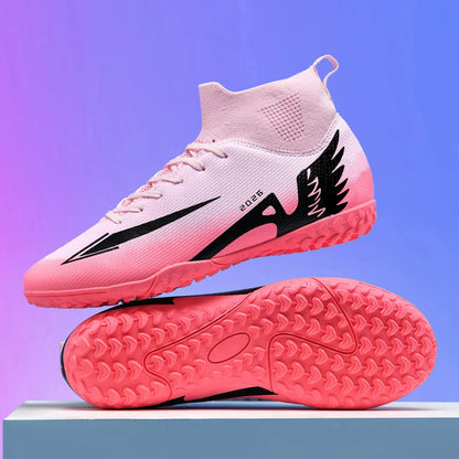 New Men’s Soccer Shoes High-Quality Indoor Football Boots Sports Shoes Futsal High Ankle Non-Slip Outdoor Ultralight Non-Slip