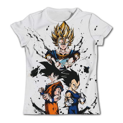 T-shirts Dragon Ball Z Barn- och herrtröjor Herr-T-shirt Harajuku-stil Trend Goku Kläder Anime-tröjor Streetwear