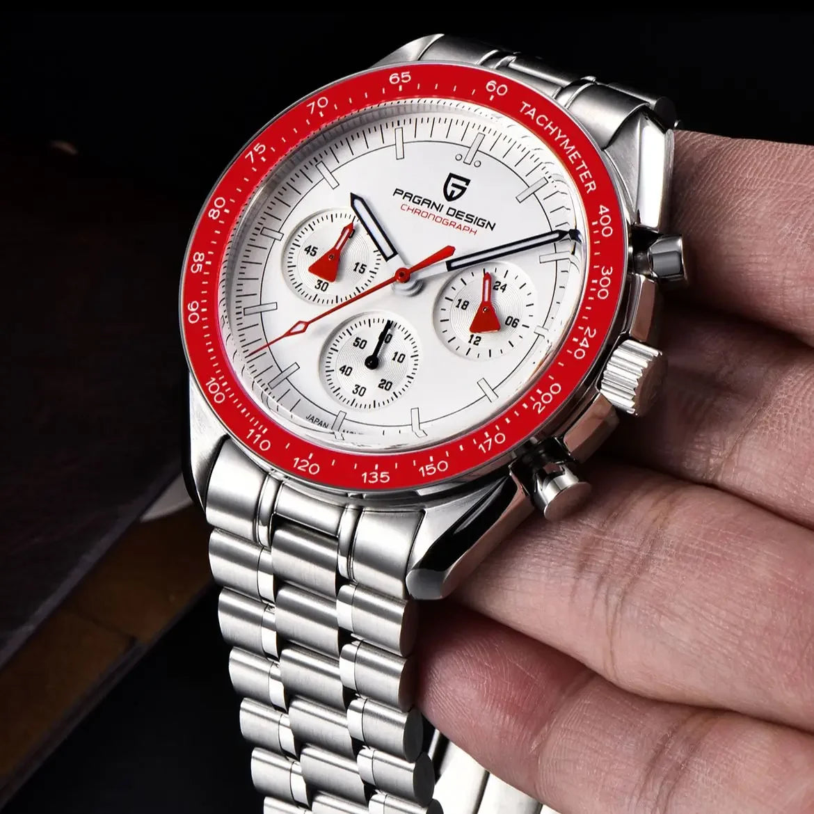 PAGANI DESIGN AK Project Mars Men's Watches Top Luxury Quartz Watch For Men AR Sapphire Speed Sport Chronograph Automatic Date