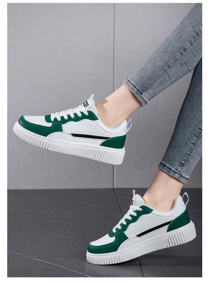 Chaussures décontractées pour femmes, respirantes, plates, baskets blanches, chaussures de sport pour femmes, chaussures de course, de marche en plein air pour hommes