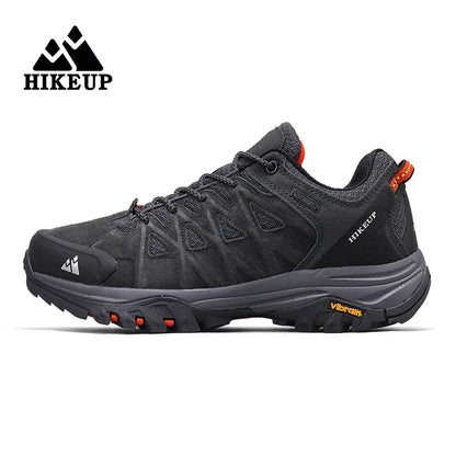 HIKEUP Zapatillas de exterior de moda para hombre, calzado deportivo casual de senderismo, botas de trekking de montaña y camping, antideslizantes y resistentes al desgaste
