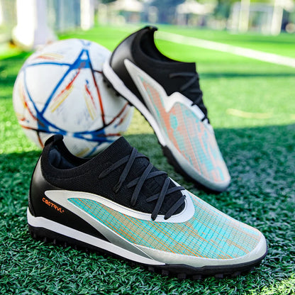 New Men Football Boots Outdoor Cleats Breathable Adult Non Slip Soccer Shoes Sport Long Spikes Training Boys Match Comfortable