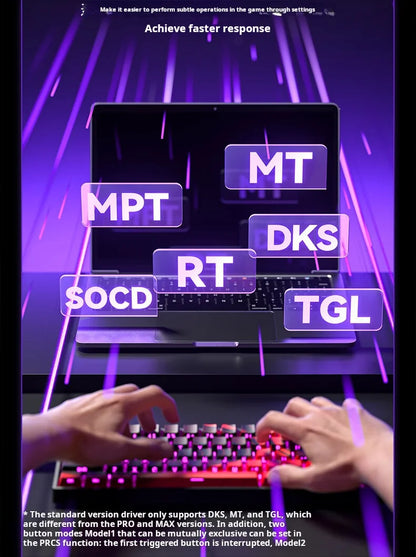 Teclado mecánico personalizado AULA WIN60 HE con conexión por cable, eje magnético RT, para e-sports y juegos, tasa de sondeo de 8K