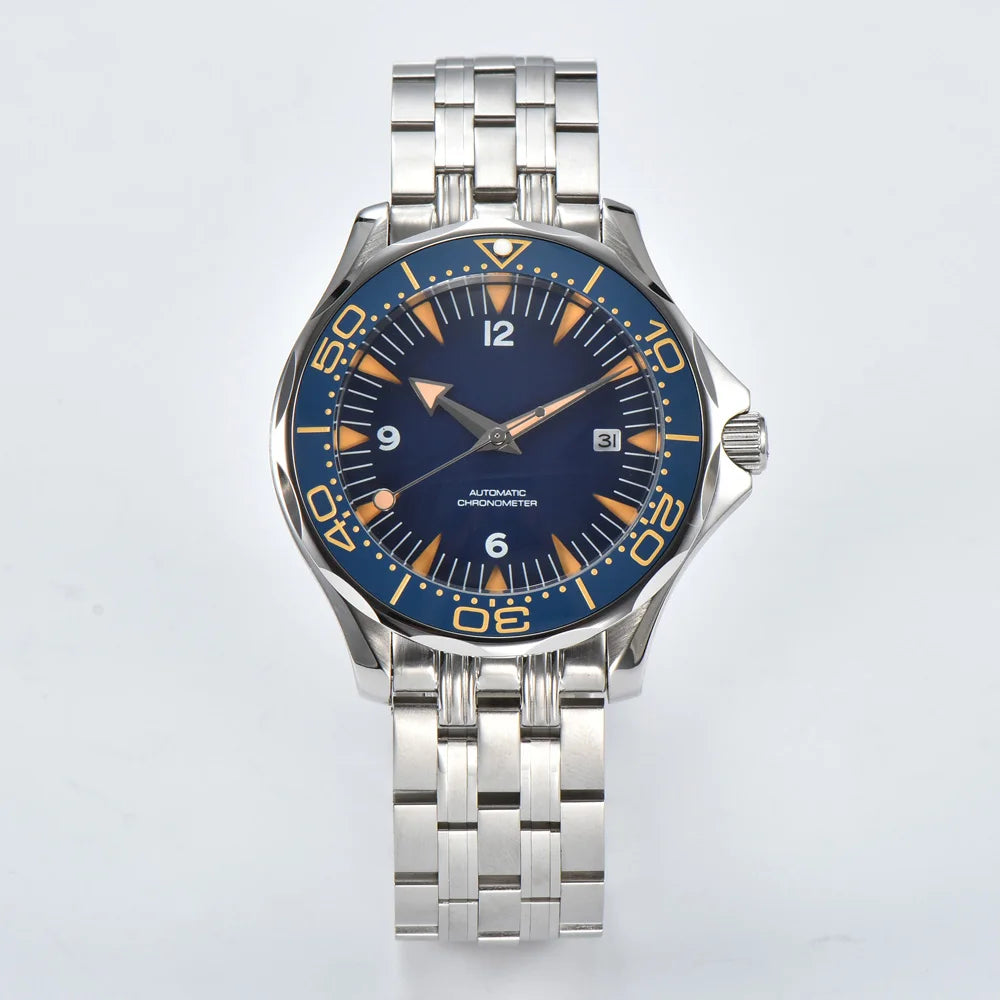 Parnsrpe 2026 New Miyota 8215 Automatic Dive Watch for Men Luxury Sport Green Dial Luminous Sapphire Crystal Date Waterproof Bus