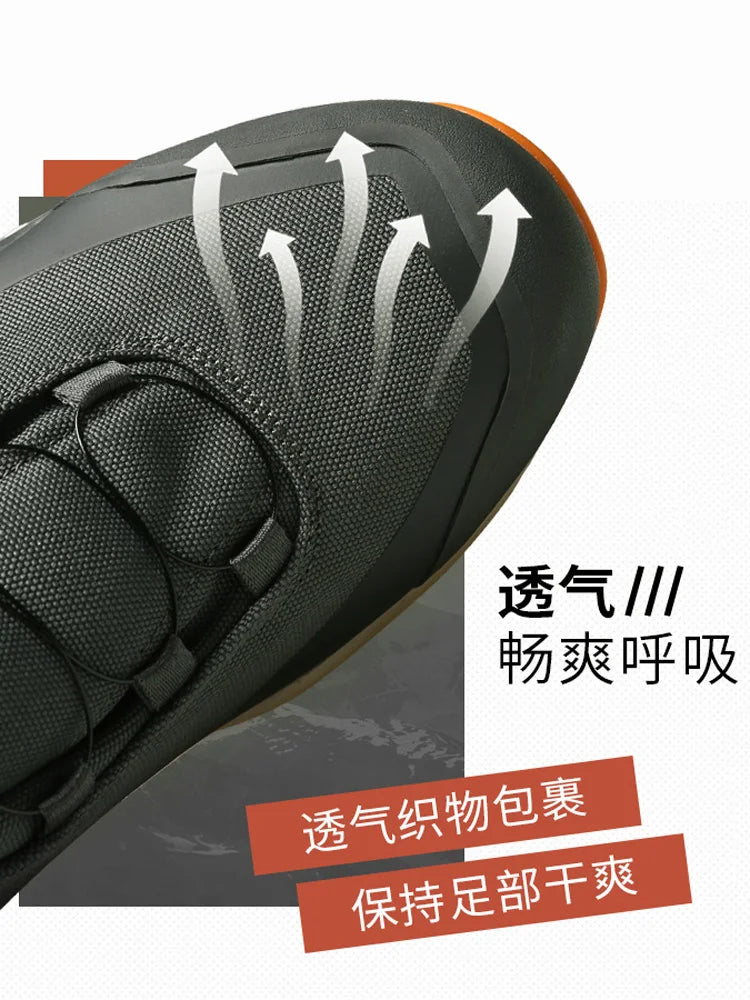 HUMTTO hiking shoes men's winter high-top warm non-slip hunting shoes women outdoor sports cushioning snow boots Tactical boots