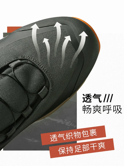 HUMTTO hiking shoes men's winter high-top warm non-slip hunting shoes women outdoor sports cushioning snow boots Tactical boots