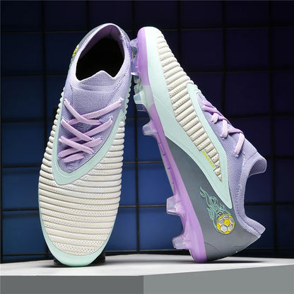 New Men Soccer Shoes Adult Non Slip Football Boots Outdoor Sport Boys Long Spikes Training Cleats Breathable Match Comfortable
