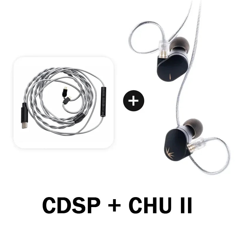 MOONDROP CHU II CHUII DSP Dynamic Driver In-Ear Earphone IEMs HiFi Music Earbuds with 0.78mm Interchangeable Cable Wried Headset