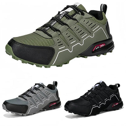 Men's Lockless Cycling Shoes,Outdoor Mountain Cross-Country Non-slip Hiking shoes,Breathable Sports Shoes,Road Cycling Shoes