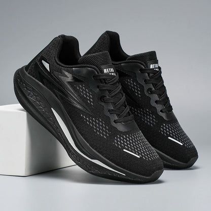 Mens Running Shoes 2025 New Breathe Mesh Cushioned Sneakers Fashion Outdoor Sports Casual Tennis Shoes for Men