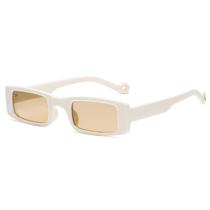 New Rectangle Sunglasses Women Fashion Small Square Frame Vintage Brand Sun Glasses Men Shades Retro Clear Green Oculos UV400