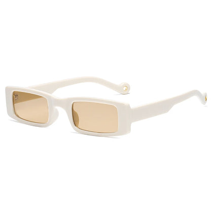 New Rectangle Sunglasses Women Fashion Small Square Frame Vintage Brand Sun Glasses Men Shades Retro Clear Green Oculos UV400