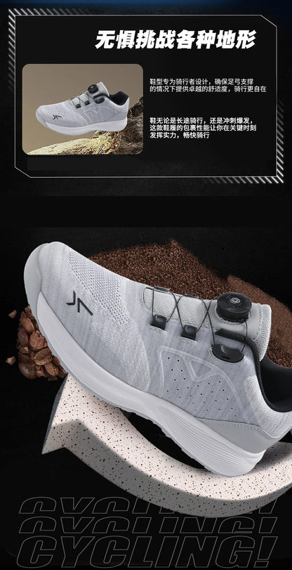 Cycling Sneakers MTB Men's Sports Dirt Bike Shoes SPD Pedal Mountain Bicycle Footwear Speed Racing Flat Off-Road Cycling Shoes