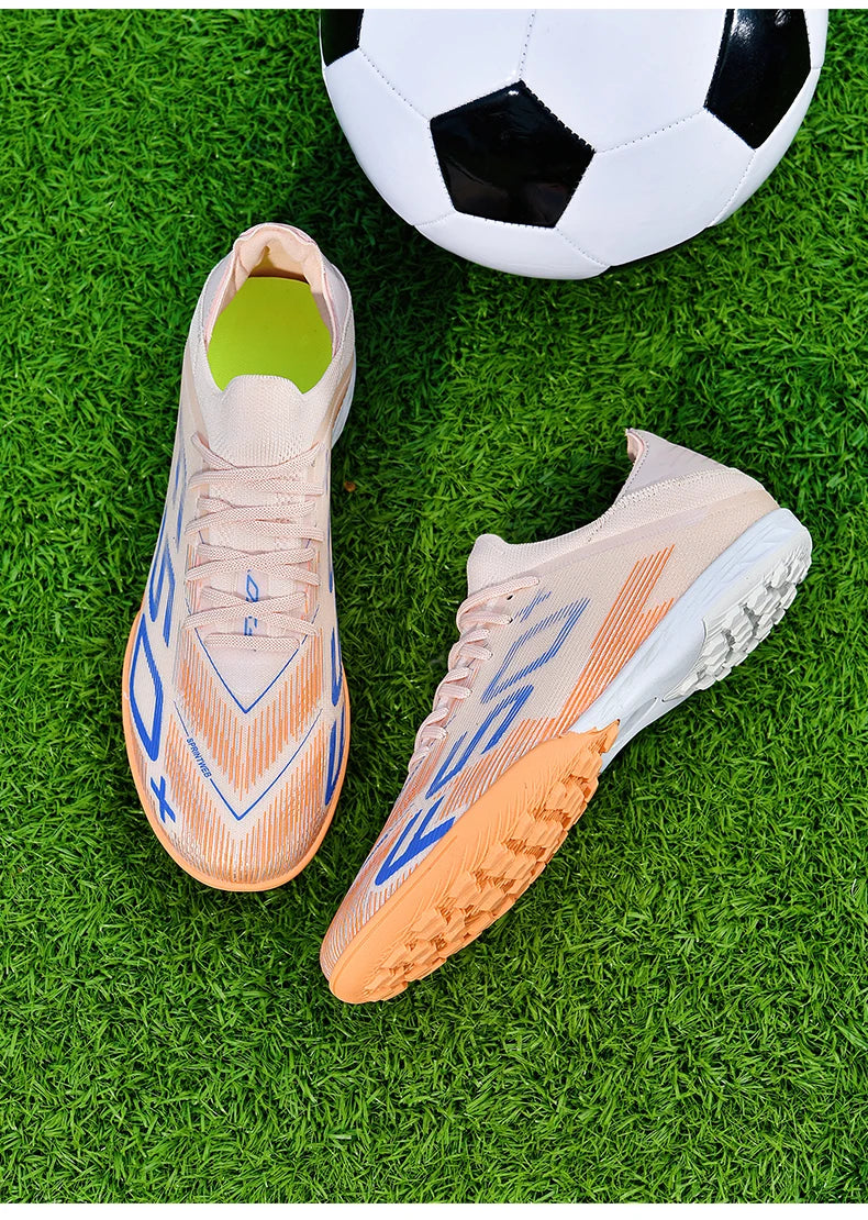 New Men Football Boots Match Grass Cleats High-quality Soccer Shoes Futsal Sneakers Non-Slip Indoor Hot-selling High-top Outdoor