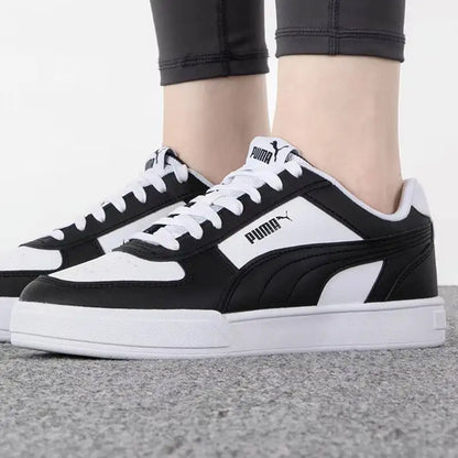 Nouvelles chaussures décontractées unisexes PUMA 2026, noir et blanc, 380810-45, semelle extérieure en caoutchouc, baskets en cuir synthétique