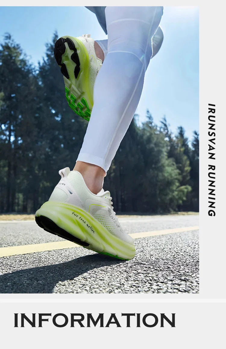 IRUNSVAN  New Carbon Plate Marathon Running Shoes Lightweight Shock-Absorbing And Suitable For Men's Sports Shoes