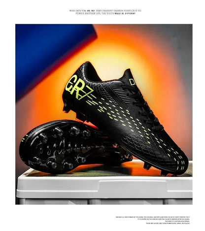 Low Cut Football Cleats Adopting Long TF Studs, Wear-resistant And Flexible, Suitable For Outdoor Field Sports